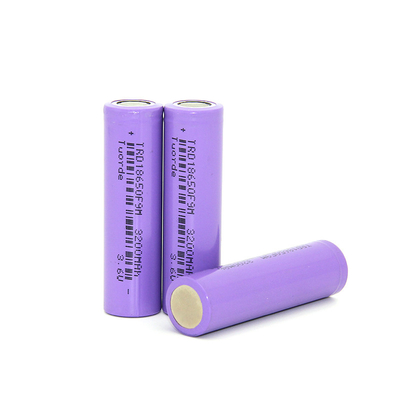 Ελαφρύς Compact 18650 Λιθιογενής μπαταρία 3200mAh 3.6V 3C