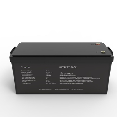 24V 25,6V 100Ah Αναφορτιζόμενη μπαταρία λιθίου βαθύ κύκλο μπαταρία αντικατάστασης μολύβδου οξέος