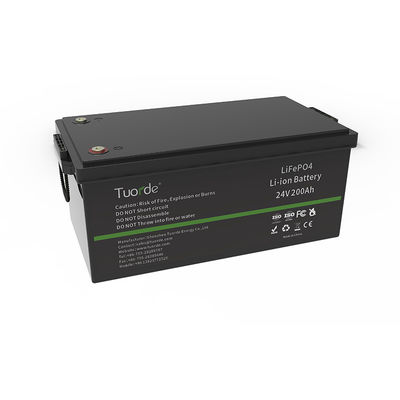 5120Wh μπαταρία λιθίου σιδήρου φωσφορικού, 24V 200Ah Lifepo4 μπαταρία λιθίου