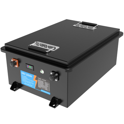 LiFePO4 Προσαρμοσμένες μπαταρίες λιθίου 48V 100Ah 51.2V BMS Για αυτοκίνητο γκολφ
