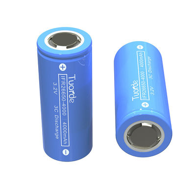 3.2V 4000mAh LFP 26650 Η μπαταρία κυψέλης 3C εκφόρτιση για μακροχρόνια ισχύ